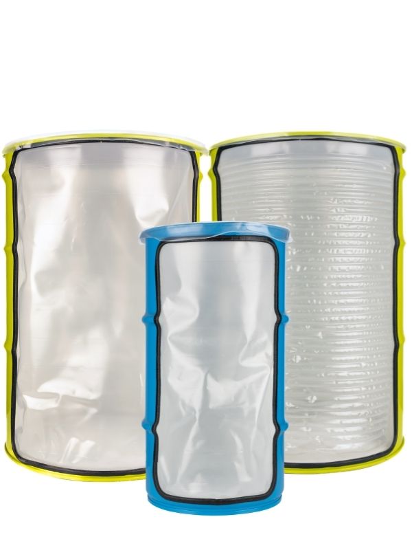 drum and pail liners for shampoo and conditioner packaging