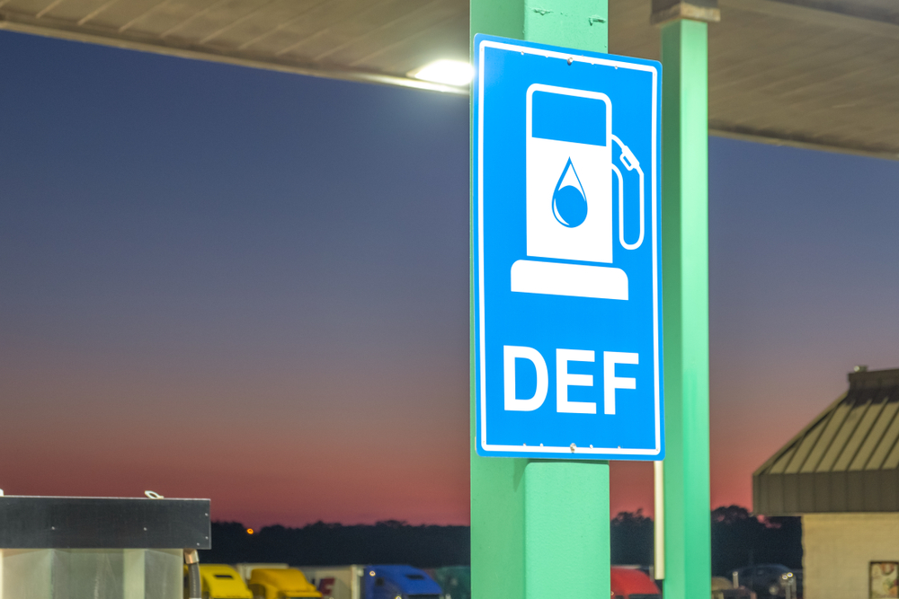 diesel exhaust fluid sign