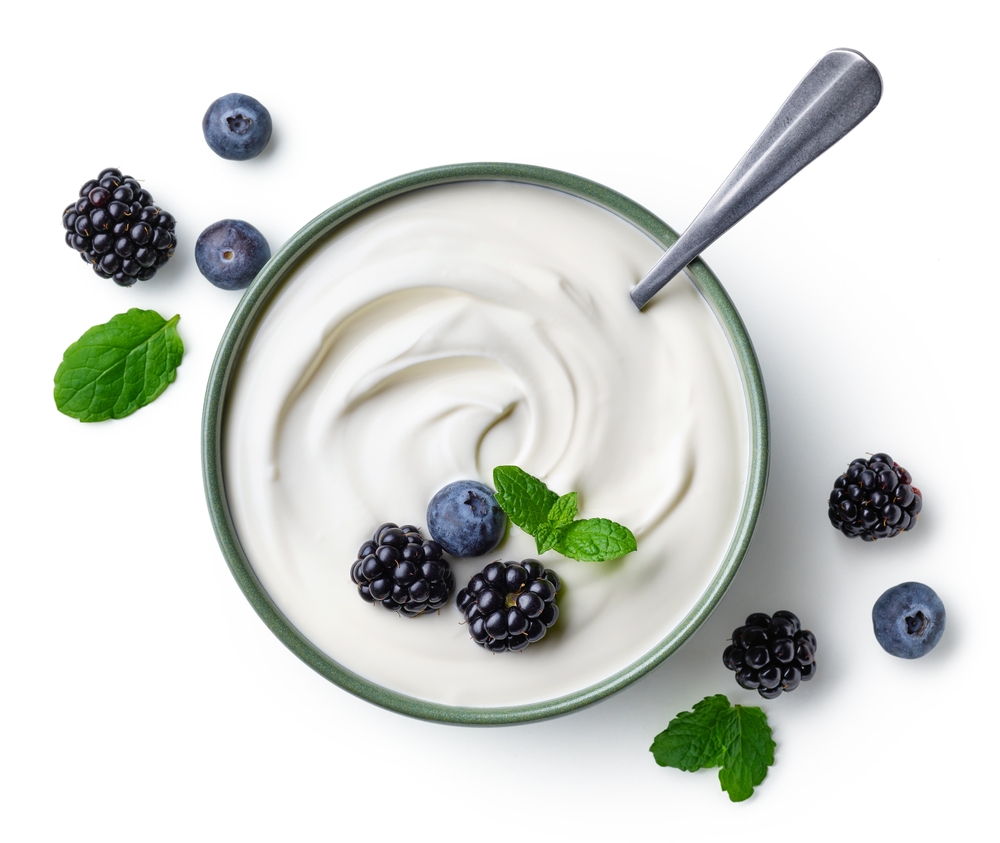 Yogurt with berries and mint - coming from Yogurt Packaging